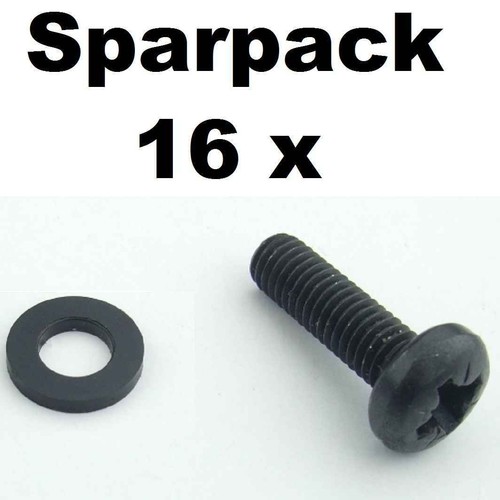 16x rackschraube m6x20 - 16x,